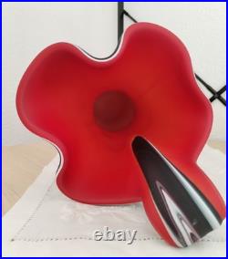 Grand Vase Art Glass 40cm Verre Souffle Satine Style Essie Zareh Darius Zarrin