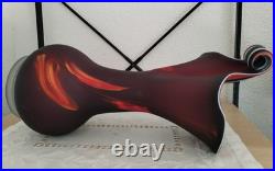 Grand Vase Art Glass 40cm Verre Souffle Satine Style Essie Zareh Darius Zarrin