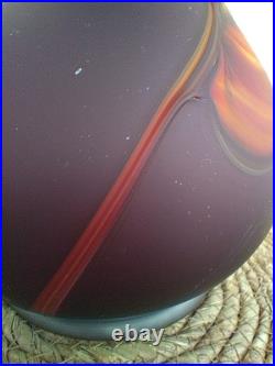 Grand Vase Art Glass 40cm Verre Souffle Satine Style Essie Zareh Darius Zarrin