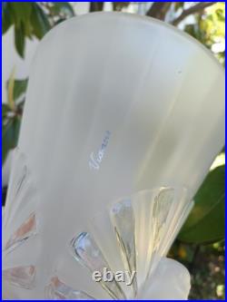 Grand Vase Colombes Cristal Vianne Dlg Lalilque Art Déco