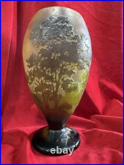 Grand Vase Émile Galle Casse Au Pied