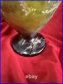 Grand Vase Émile Galle Casse Au Pied