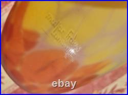 Grand Vase Pte De Verre Marmoréen Muller Frères Luneville