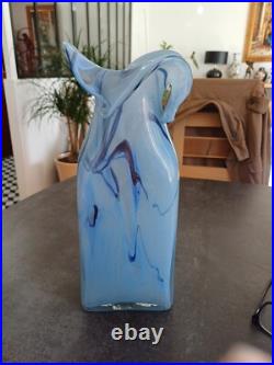 Grand Vase Verre Soufflé Bob LE BLEIS Les verriers de MAURE- VIEIL