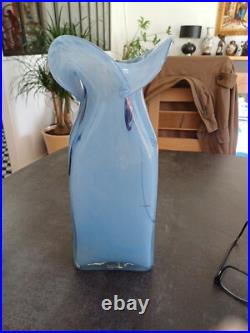 Grand Vase Verre Soufflé Bob LE BLEIS Les verriers de MAURE- VIEIL