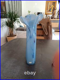Grand Vase Verre Soufflé Bob LE BLEIS Les verriers de MAURE- VIEIL