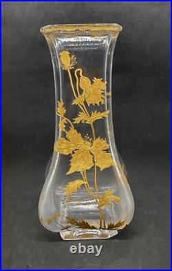 Grand Vase avec Dorure Baccarat Saint Louis Grand Vase avec Dorure Baccarat Saint Louis