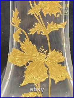 Grand Vase avec Dorure Baccarat Saint Louis Grand Vase avec Dorure Baccarat Saint Louis