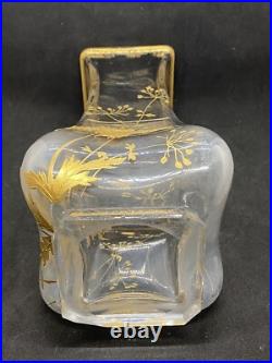 Grand Vase avec Dorure Baccarat Saint Louis Grand Vase avec Dorure Baccarat Saint Louis
