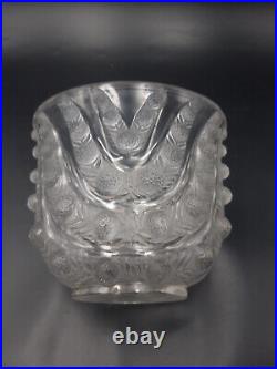 Grand Vase en Cristal, LALIQUE FRANCE, Modèle VICHY, signé