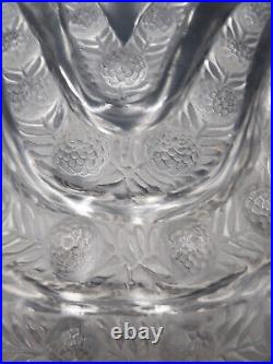 Grand Vase en Cristal, LALIQUE FRANCE, Modèle VICHY, signé