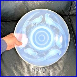 Grand plat opalescent signé Verlux