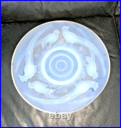 Grand plat opalescent signé Verlux