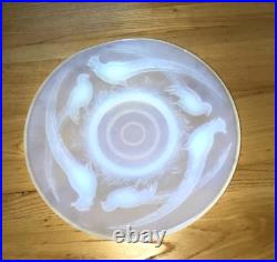 Grand plat opalescent signé Verlux