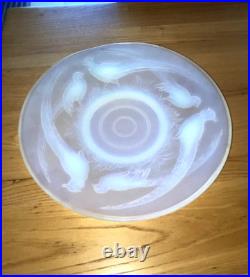 Grand plat opalescent signé Verlux