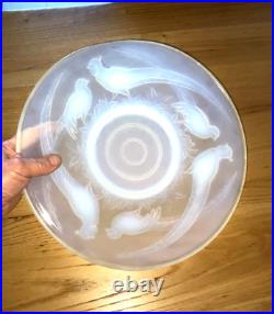 Grand plat opalescent signé Verlux