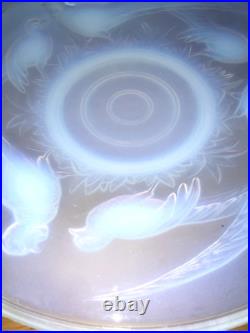 Grand plat opalescent signé Verlux