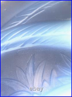 Grand plat opalescent signé Verlux