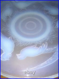 Grand plat opalescent signé Verlux