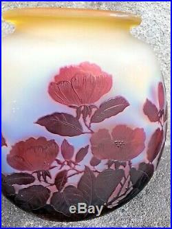 Grand vase GALLE décor de magnolias