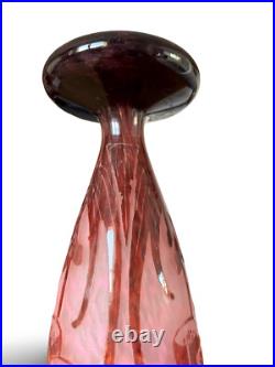 Grand vase Le Verre Français (Schneider, Charder) modèle Digitales