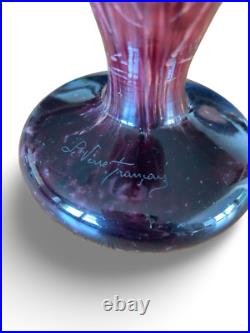 Grand vase Le Verre Français (Schneider, Charder) modèle Digitales