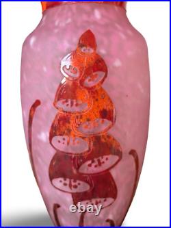 Grand vase Le Verre Français (Schneider, Charder) modèle Digitales