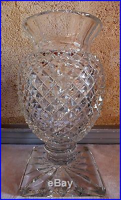 Grand vase Saint Louis cristal taillé Medicis 40 cm