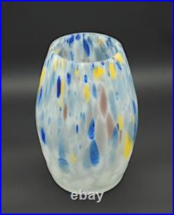 Grand vase en verre à inclusions d'oxydes des Frères Muller, période Art Déco