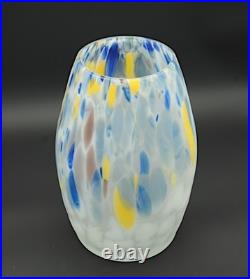 Grand vase en verre à inclusions d'oxydes des Frères Muller, période Art Déco