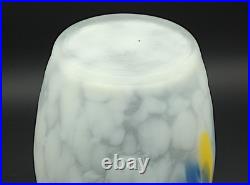 Grand vase en verre à inclusions d'oxydes des Frères Muller, période Art Déco