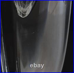 Grand vase soliflore en cristal de Baccarat signature signé 32,5 cm sixties 1960