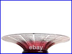 Grande Coupe A Côtes Charles Schneider Le Verre Français Art Deco Daum, Gallé Grande Coupe A Côtes Charles Schneider Le Verre Français Art Deco Daum, Gallé