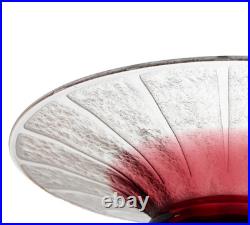 Grande Coupe A Côtes Charles Schneider Le Verre Français Art Deco Daum, Gallé Grande Coupe A Côtes Charles Schneider Le Verre Français Art Deco Daum, Gallé