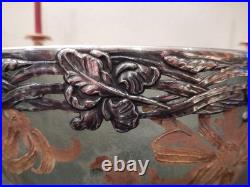 Grande coupe ou saladier Victor SAGLIER Art Nouveau Japonisant / DAUM / LEGRAS