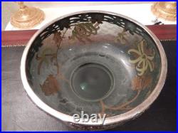 Grande coupe ou saladier Victor SAGLIER Art Nouveau Japonisant / DAUM / LEGRAS