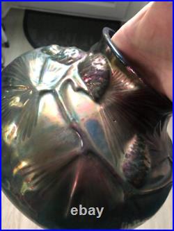 Gros Vase Céramique Irisée Iridescent signé Montiéres