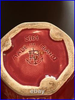 Gustave de Bruyn Fives Lille vase barbotine Art Nouveau numéroté 5164