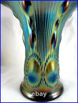 IMPERIAL CARNIVAL GLASS Vase verre irisés électrolytique U. S. A 1910