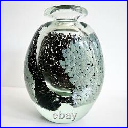 Important 4kg Vase en verre de Jean Claude Novaro Design 80-90 Biot era Monod
