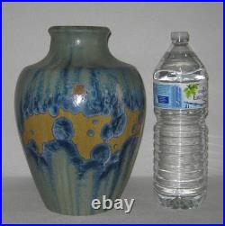 Imposant vase en céramique de Pierrefonds émail à cristallisations