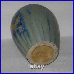 Imposant vase en céramique de Pierrefonds émail à cristallisations