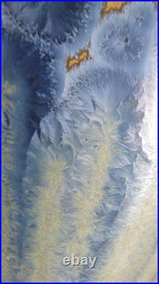 Imposant vase en céramique de Pierrefonds émail à cristallisations