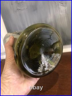 JOLIE PAIRE DE VASES EN VERRE ÉMAILLÉ (accident sur un) PAVOTS LEGRAS