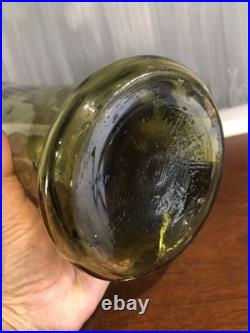 JOLIE PAIRE DE VASES EN VERRE ÉMAILLÉ (accident sur un) PAVOTS LEGRAS