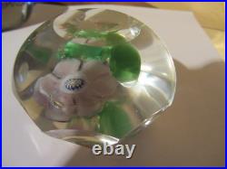 Joli Presse Papier /primevere Cristal Taille Clichy / Baccarat/ Saint Louis