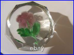 Joli Presse Papier /primevere Cristal Taille Clichy / Baccarat/ Saint Louis