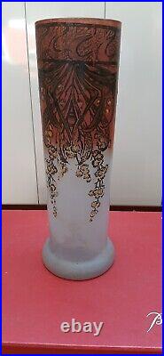 Joli Vase Art Nouveau Signé Leg Pour Legras