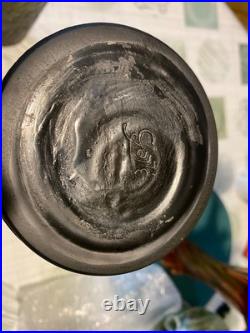 Joli paire de vase signe galle en pate de verre tres beau execute dans les annee