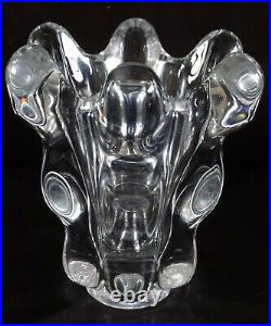 Joli petit vase corole en cristal de vannes